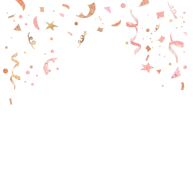 Free Vector light pink confetti celebratory design