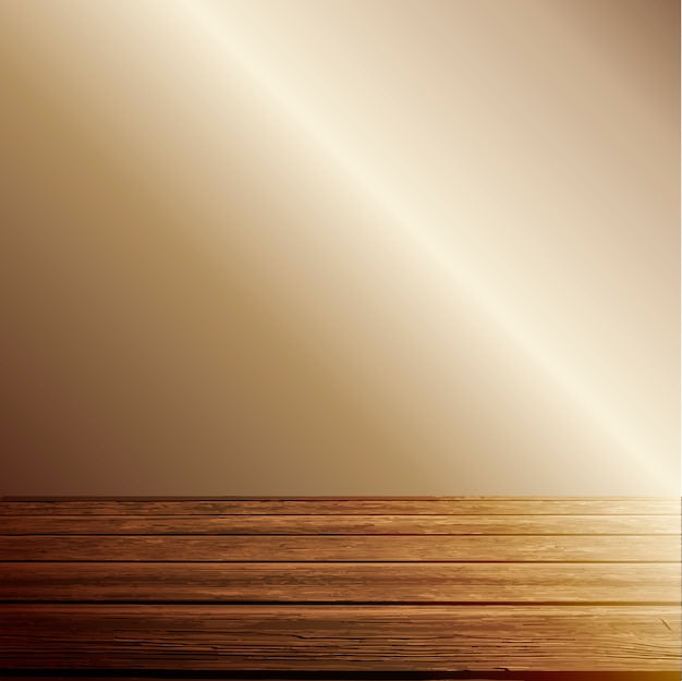 Free Vector light on wooden floor background