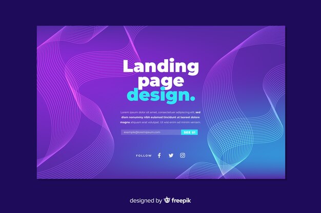 Lineal shapes landing page