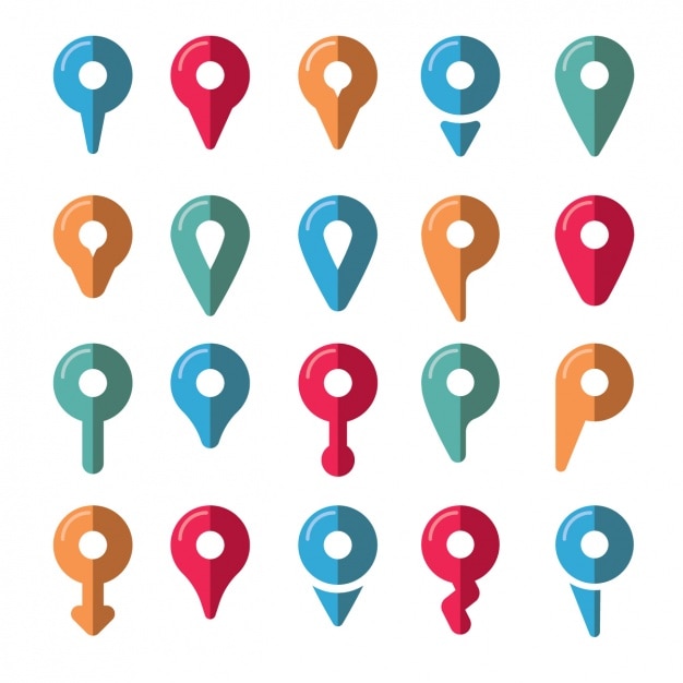 Free vector location icons