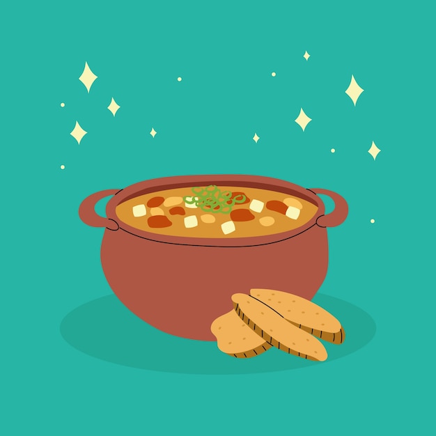 Free vector locro illustration in hand drawn style