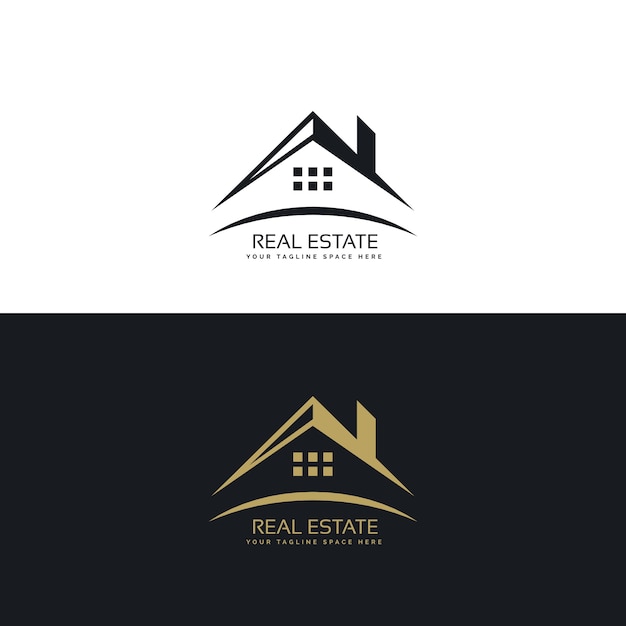 Free Vector logo design for real estate