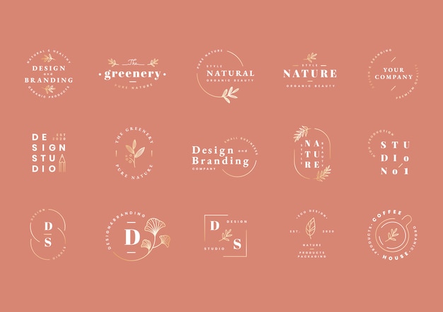 Free Vector logo design set