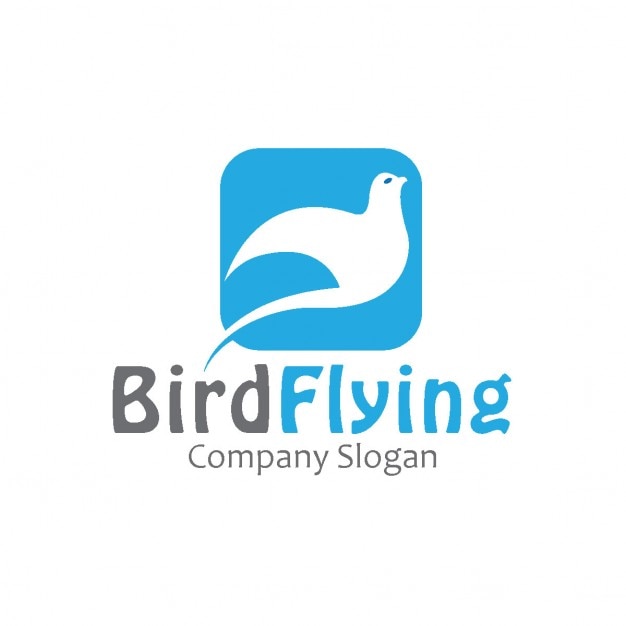 Free vector logo with a bird