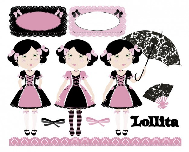 Lollita in pink and black