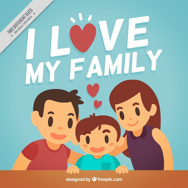 Free Vector lovely family background