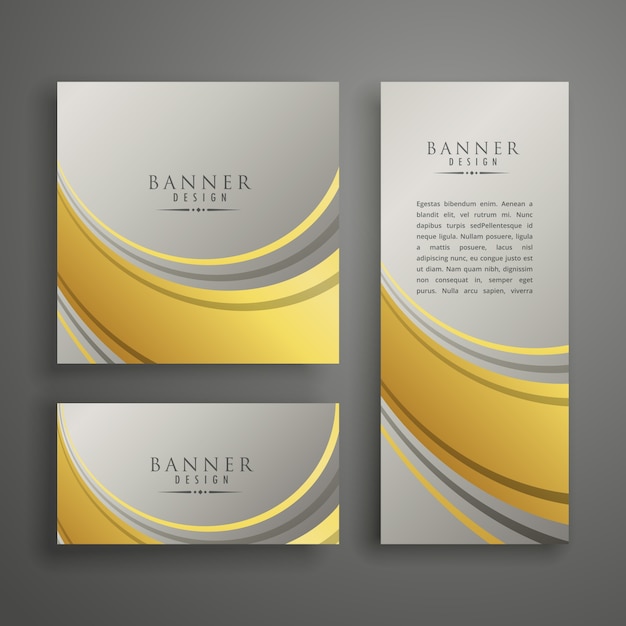 Free Vector luxury banner design template