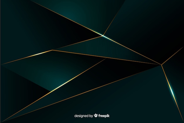 Free Vector luxury dark polygonal background