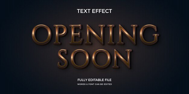 Luxury editable text effect