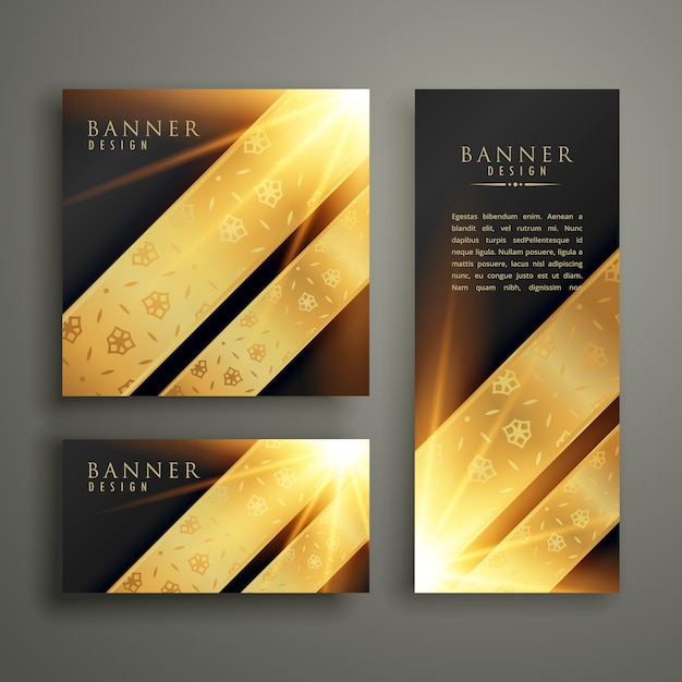 Free Vector luxury invitation banner card template design