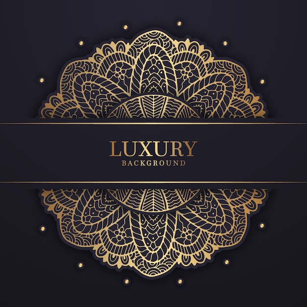 Free Vector luxury mandala background