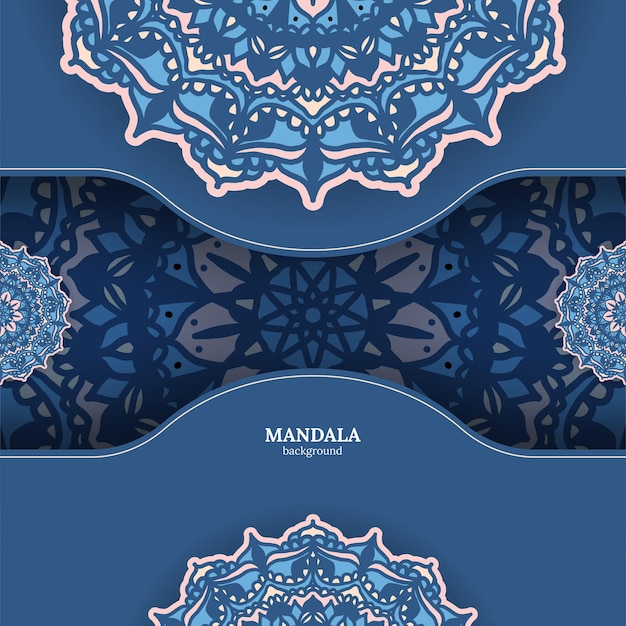 Luxury ornamental colorful mandala background