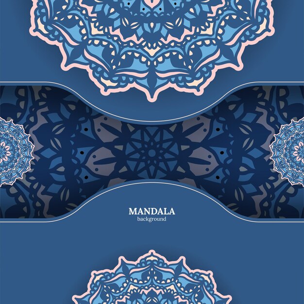 Free Vector luxury ornamental colorful mandala background