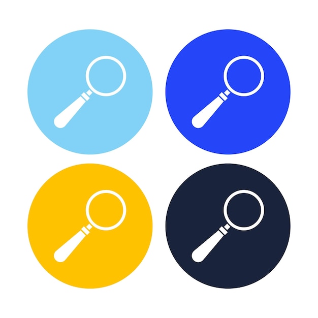 Free Vector magnifying glass with circles