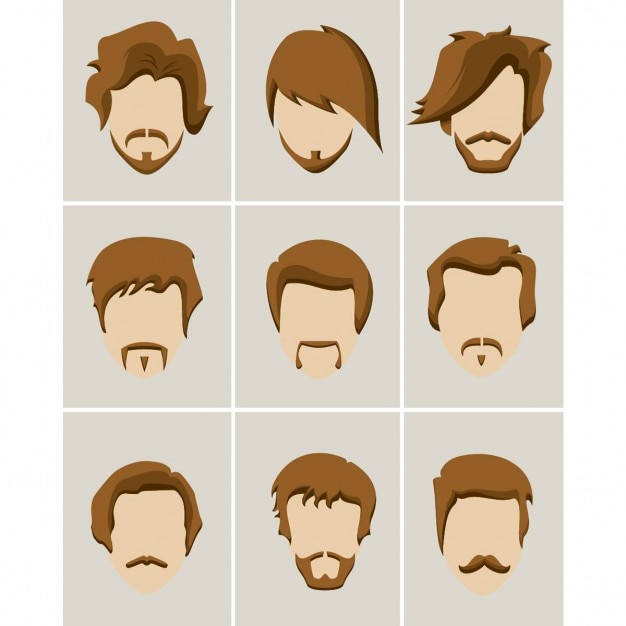 Free vector male haircut