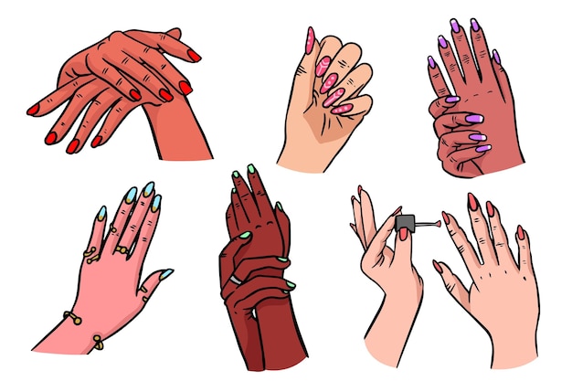 Manicure hand collection