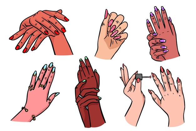 Manicure hand collection