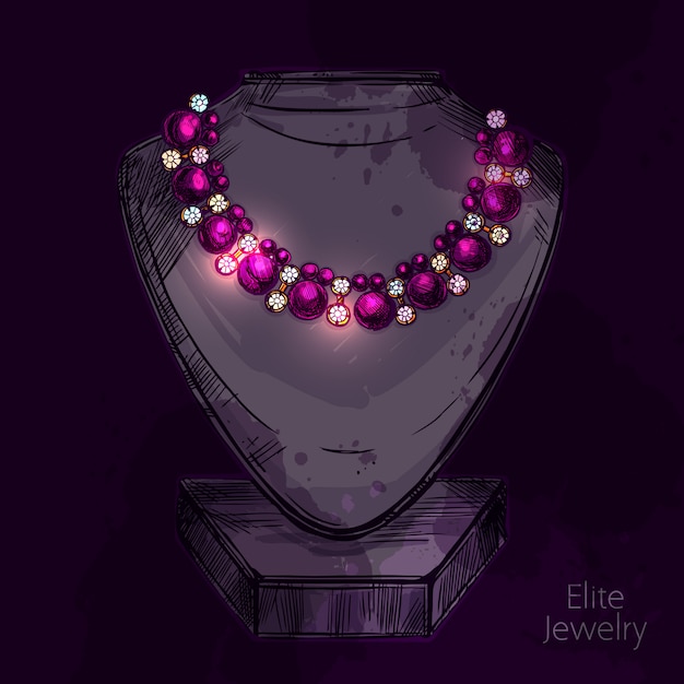 Free Vector mannequin for jewelry shop