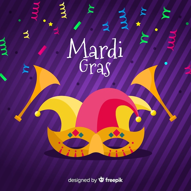 Free Vector mardi gras carnival background