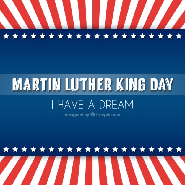 Free Vector martin luther king background in flat design