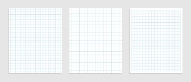 Mathematical graph paper set for data representation