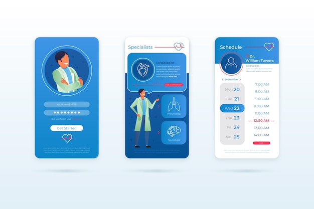 Medical booking app template