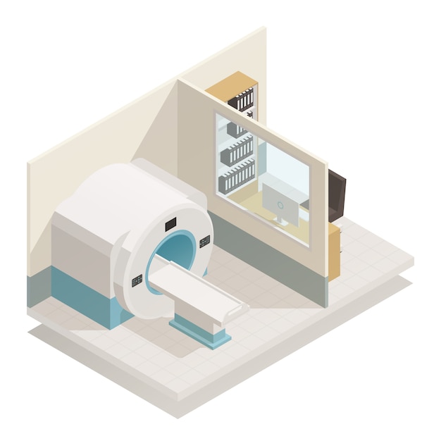 Free Vector medical diagnostic equipment isometric  