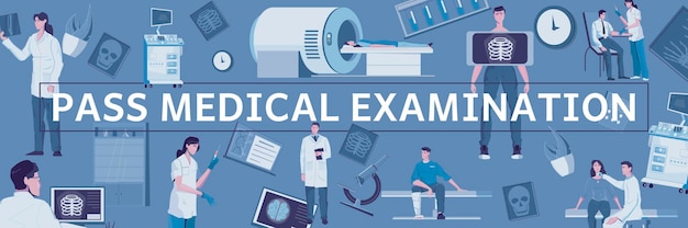 Free Vector medical examination header