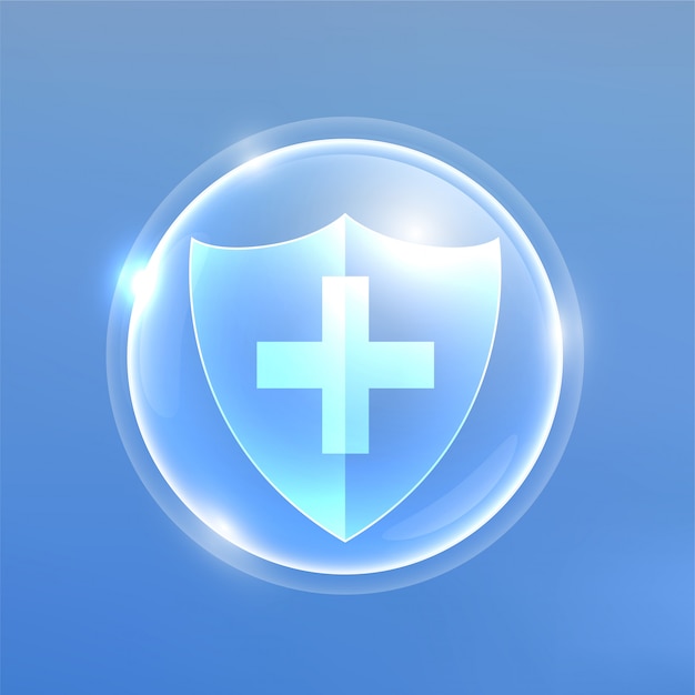 Medical protextion shield against viruses or bacteria