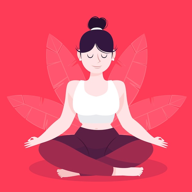 Meditation concept illustration