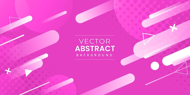 Free Vector memphis bright pink mono multipurpose abstract background banner