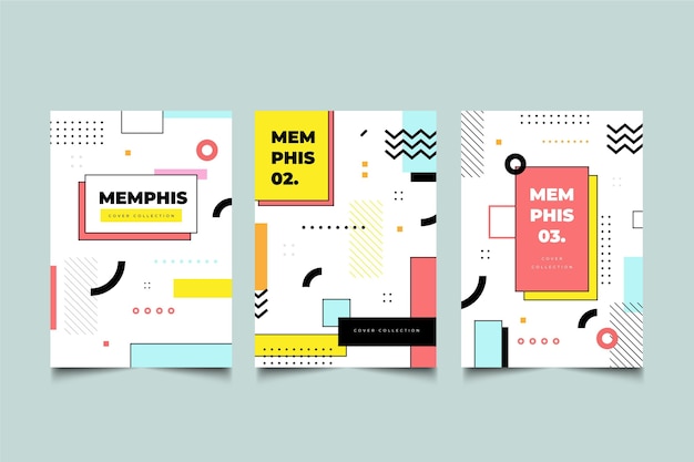 Memphis design cover collection