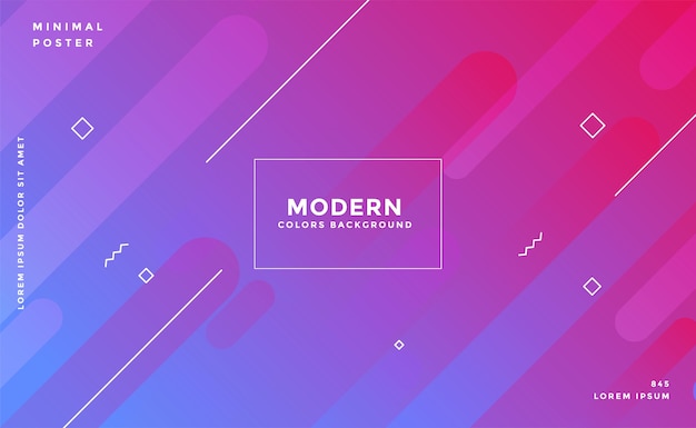 Free vector memphis style modern vibrant background design