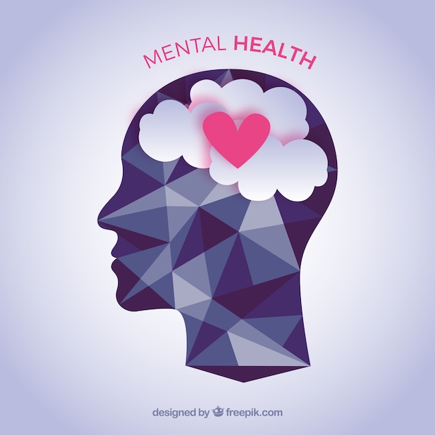 Free Vector mental health composition with flat design