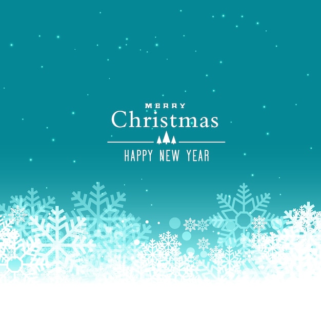 Free Vector merry christmas snowflakes vector background