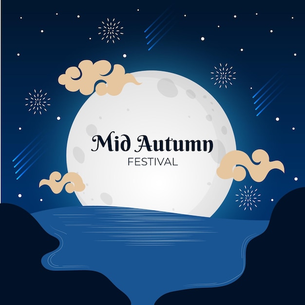 Free vector mid-autumn festival concept