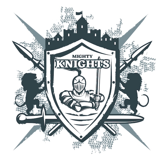 Free Vector mighty knights print