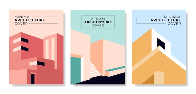 Free Vector minimal architecture covers