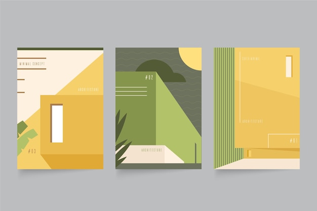 Free Vector minimal architecture covers