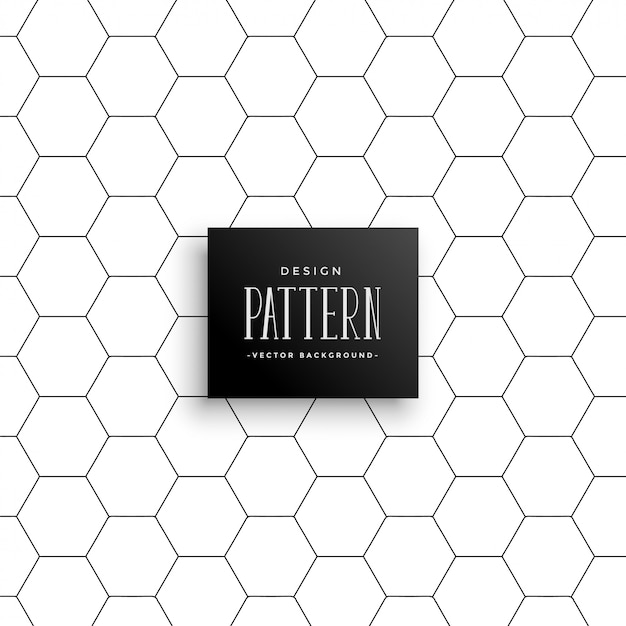 Minimal hexagonal line pattern background