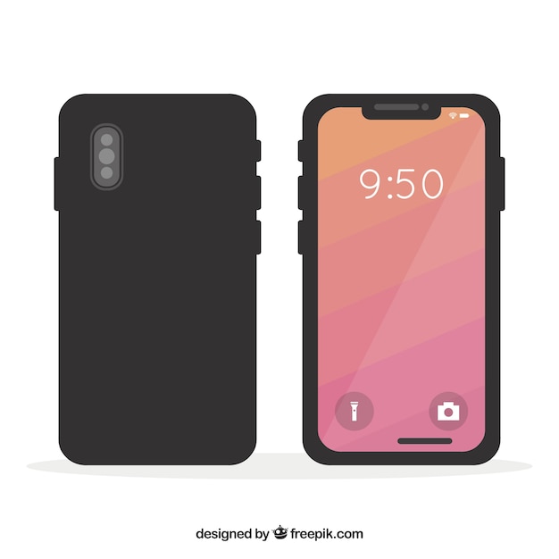 Free Vector mobile phone design