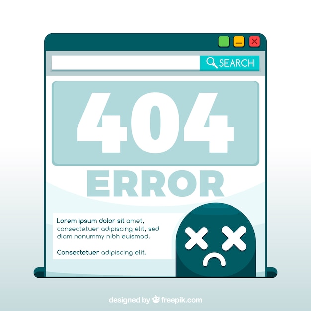 Free Vector modern 404 error design