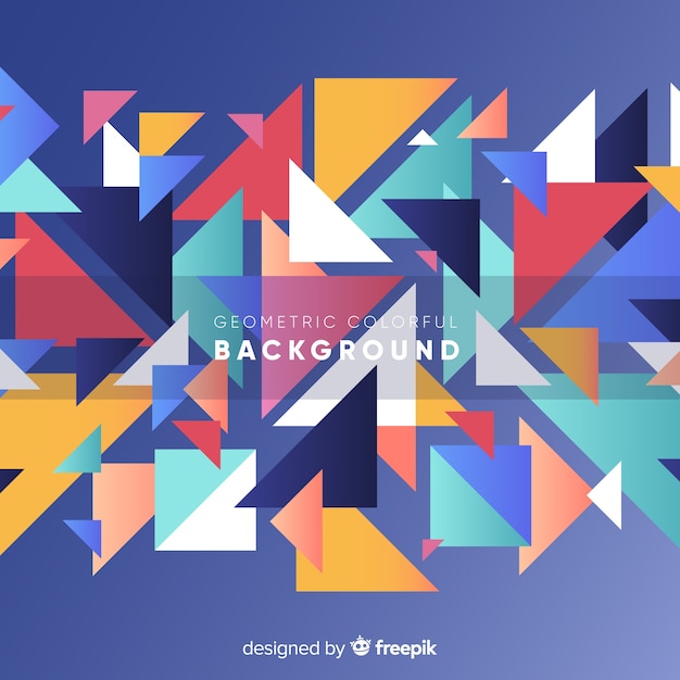 Free vector modern abstract background with geometric shapes