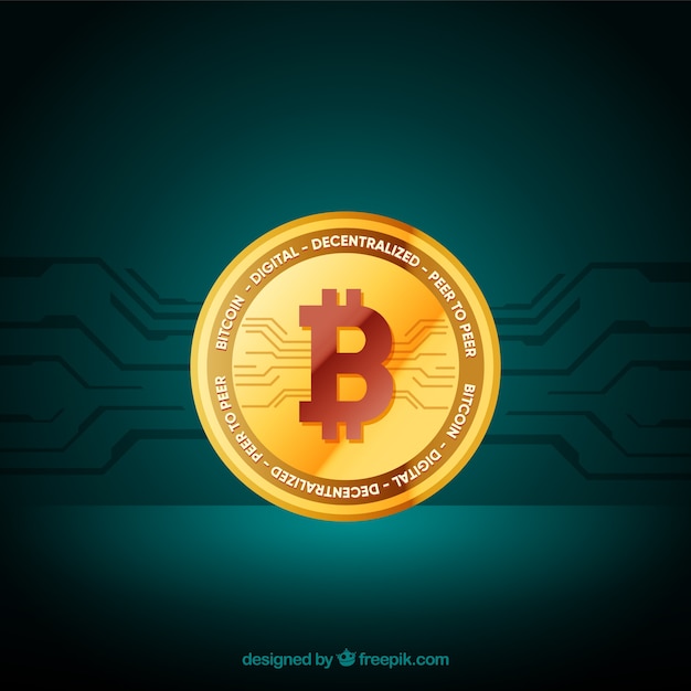 Free Vector modern bitcoin design