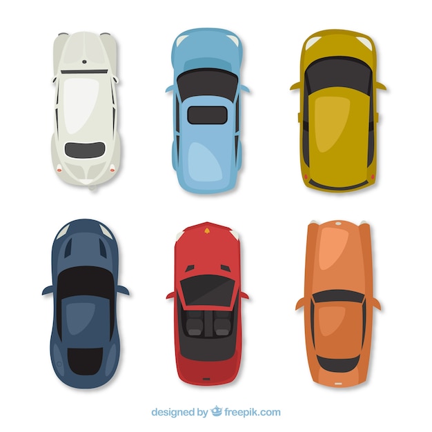 Free Vector modern cars collection