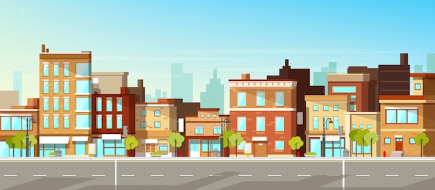 Free Vector modern city buildings 