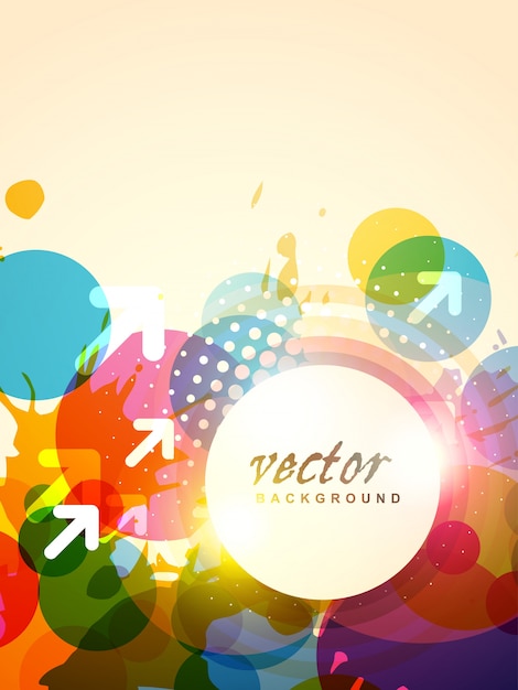 Free Vector modern colorful circular background