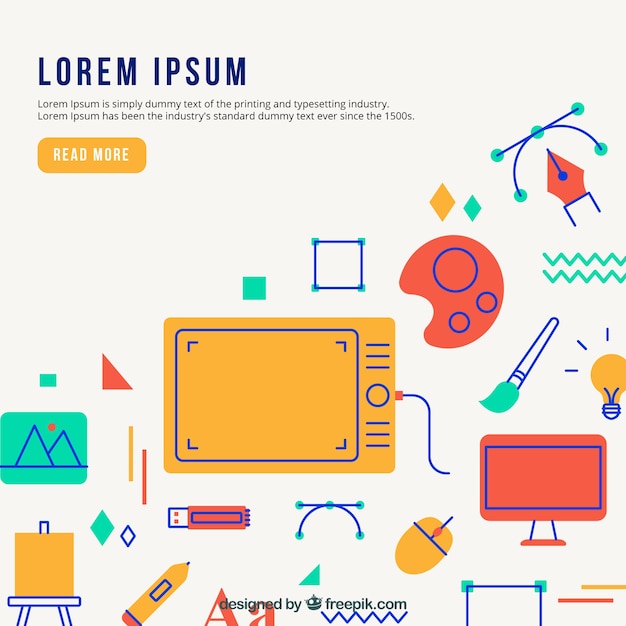 Free vector modern design elements background