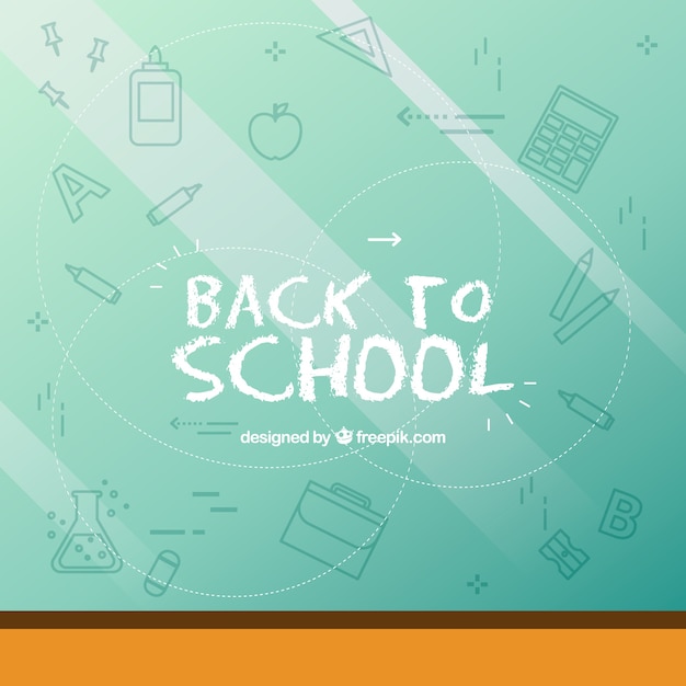 Free vector modern elegant back to school background