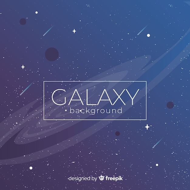 Free Vector modern galaxy background with colorful style